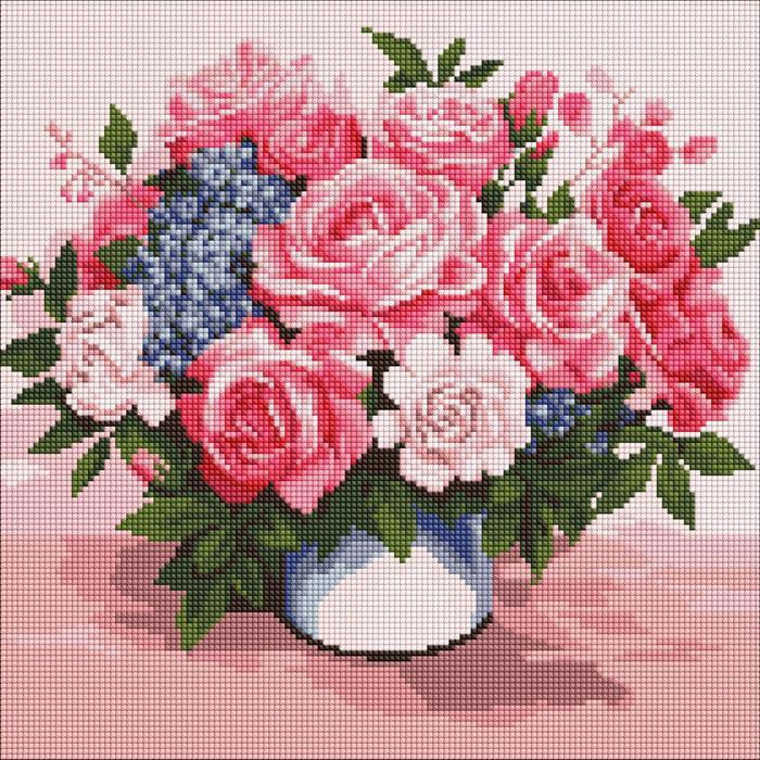 Produktbild Ideyka Diamond Painting - Blumenschönheit 40 x 40 cm