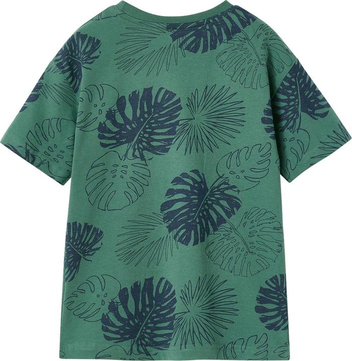 Vertbaudet Jungen T-Shirt mit grafischem Dschungelprint, Recycling-Baumwolle (92)