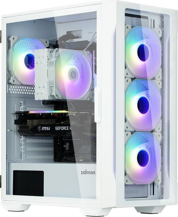Produktbild Zalman PC case I3 Neo TG Mid Tower RGB fan x4, white (Mini-ITX, ATX)