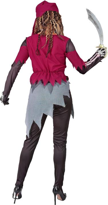 Produktbild Widmann Piraten Skelett Damenkostüm Hemd mit Korsett und Rock, Leggings, Kopftuch (XS)