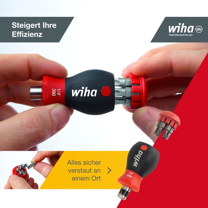 Produktbild Wiha Schraubendreher (Phillipps-Kreuzschlitz (PH), Torx (TX), Innensechskant, Pozidriv-Kreuzschlitz (PZ), Schlitzschrauben)