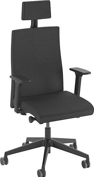 Produktbild Trendoffice DAUPHIN Bürostuhl to-strike comfort mit Nackenstütze 9246 Stoff schwarz Gestell (9246)