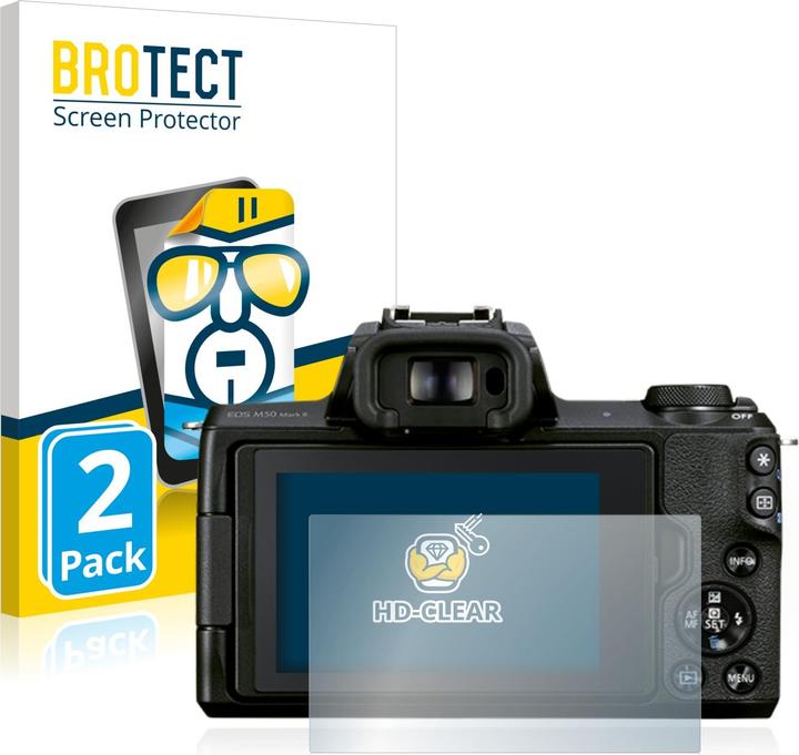 BROTECT Schutzfolie Displayschutz Klar (Displayschutz, EOS M50 Mark II)
