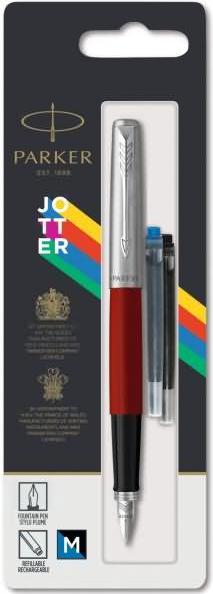Immagine prodotto Parker JOTTER Originali C.C. M Bl/SW penna stilografica JOTTER (Acciaio inossidabile, Rosso, 1 x)