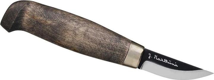 Actual product image Marttiini Carving knife SNAPPY, non-rusting carbon steel, waxed birch wood handle, black