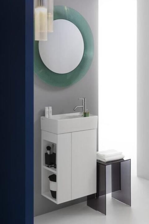 Image du produit Laufen Miroir KARTELL 780x780mm, avec éclairage LED rose poudré (Ø 78 cm)