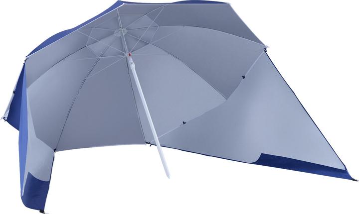 Outsunny Ombrellone e tenda da spiaggia 2 in 1 (2.10 m)