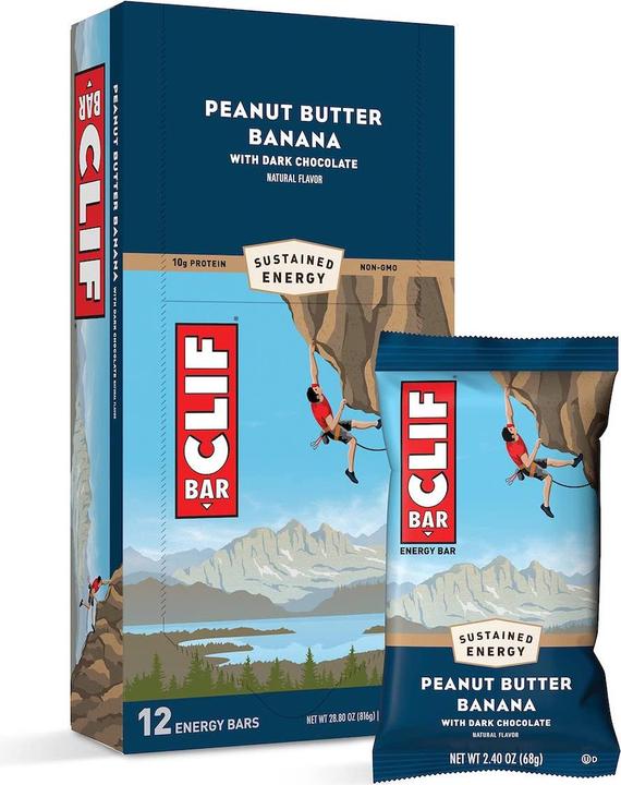 Actual product image Clif Bar Bolt (Banana, Dark chocolate, 12 pcs., 816 g)