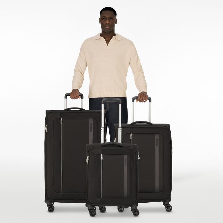 Produktbild American Tourister Blazing Ride 4 Rollen Kofferset 3-teilig mit Dehnfalte (211 l, XL (ab 115l))