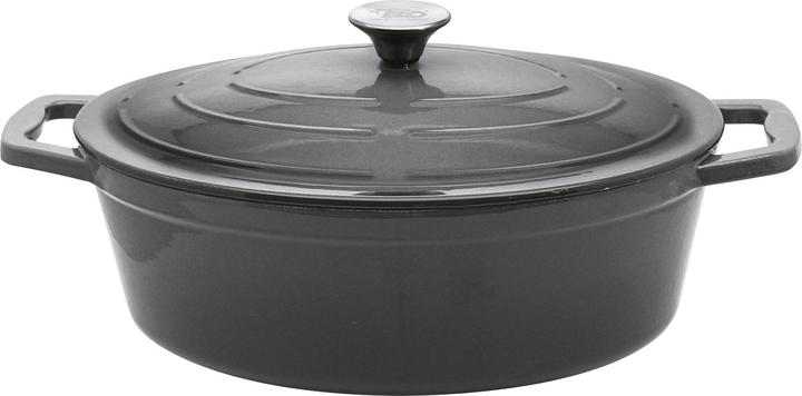 ELO Cast iron roaster ov.33grey (33 cm, Casserole + Stewpot, Cast iron)