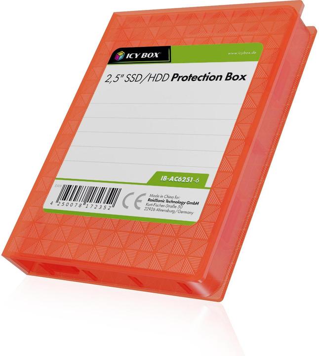 Produktbild Icy Box IB-AC6251-6 2.5"-Festplatte Schutzgehäuse 6er Pack
