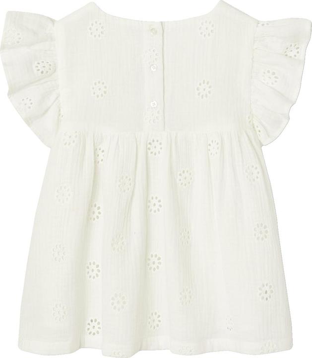 Vertbaudet Mädchen Bluse aus besticktem Musselin