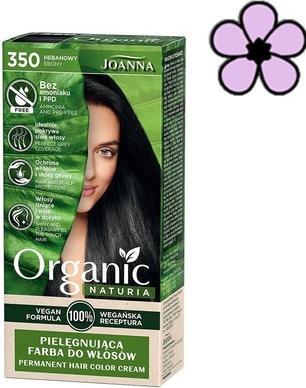 Produktbild Joanna Naturia Organic caring hair dye without ammonia and PPD 350 Ebony Ebony (ebony ebony)
