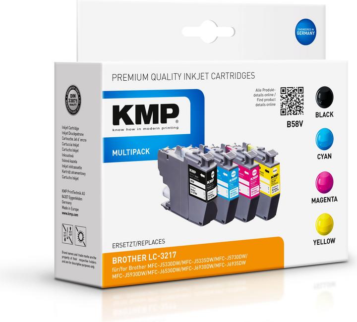 Immagine prodotto KMP Tinte sostituito LC3217VALDR (M, C, Y, FC)