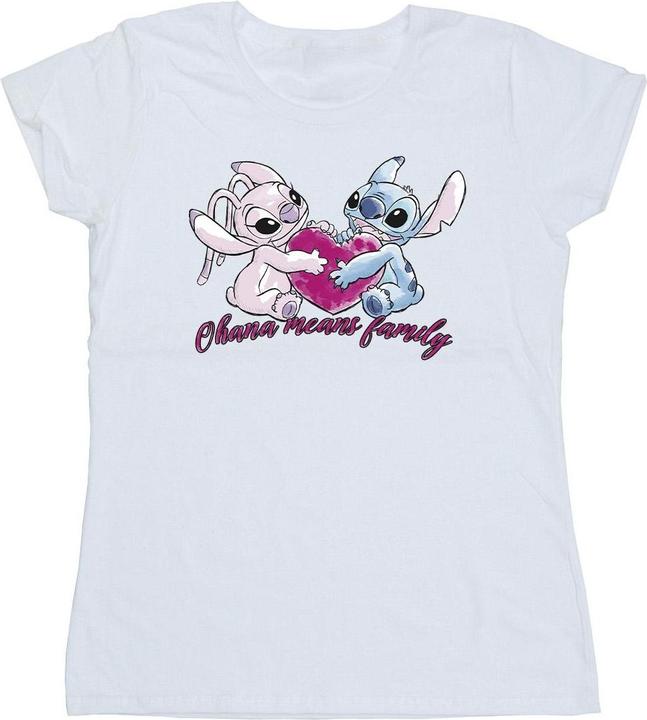 Produktbild Disney Lilo And Stitch Ohana Heart With Angel TShirt (XXL)