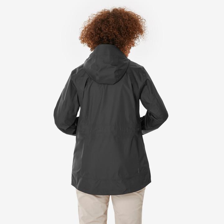 Produktbild Quechua Wanderjacke Damen wasserdicht - NH500 schwarz (XL)