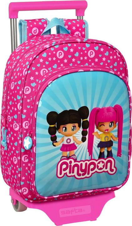 Produktbild Pinypon Schulrucksack mit Rädern Blau Rosa 26 x 34 x 11 cm (26 l)
