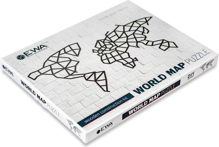 Image du produit Eco Wood Art Carte du monde des continents
