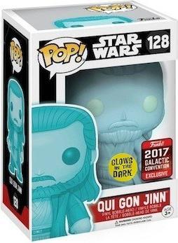 Produktbild Funko Pop Phosphoreszirend Convention 2017 Star Wars Qui Gon Jinn Holographic Limitierte Auflage