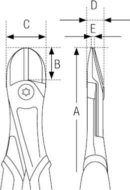 Image du produit Bahco Coupe diagonale ERGO haute performance avec poignée à deux composants à ouverture automatique (200 mm)