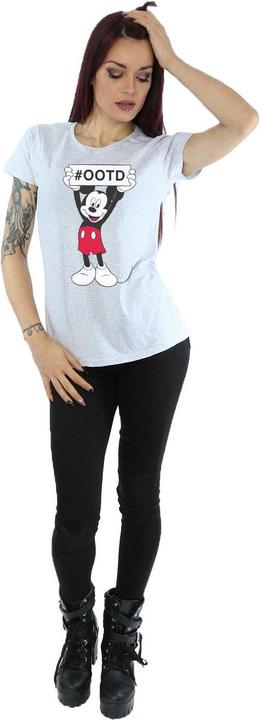 Actual product image Disney Womens/Ladies Mickey MouseOutfit Of The Day Cotton T-Shirt (L)