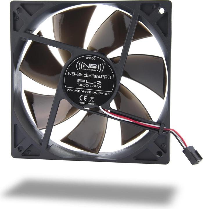 Produktbild Noiseblocker Black Silent Pro-Series PL2 (120 mm, 1 x)