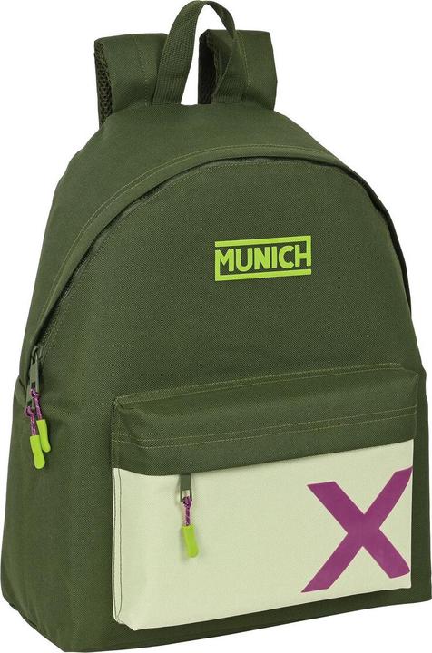 MunichSport Schulrucksack Munich Bright khaki grün 33 x 42 x 15 cm