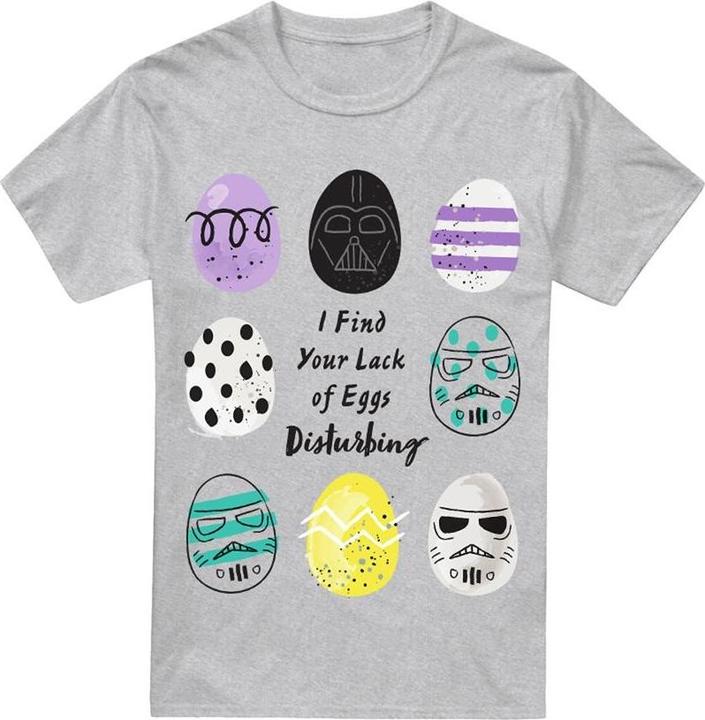 Actual product image Star Wars Mens Your Lack Of Easter Eggs Disturbing Darth Vader T-Shirt (XL)
