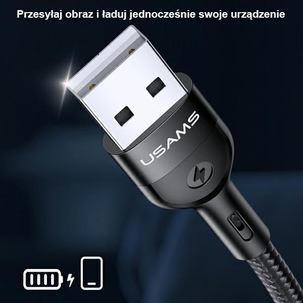 Produktbild Usams Lightning - Lightning USB cable, 2 m black (SJ442HD01) (2 m)