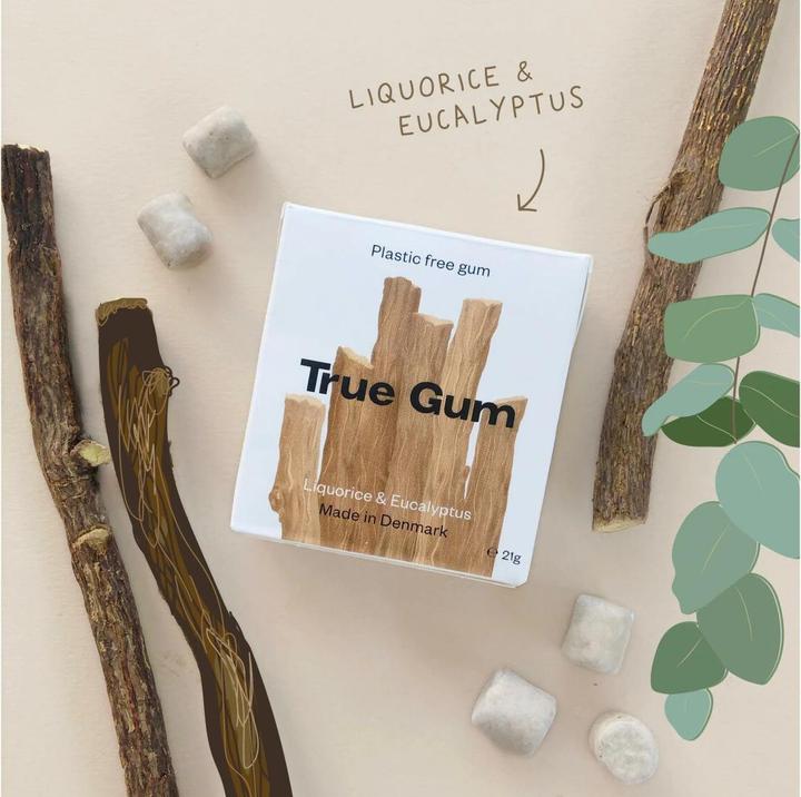 Produktbild True Gum Lakritze & Eukalyptus (1 Stk., 21 g)