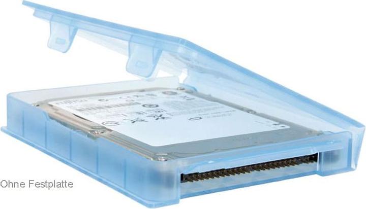 Produktbild LogiLink HDD-Box für externe 2.5" Festplatten, blau Schutzbox, trop- und wasserrestistent, verschliessbar