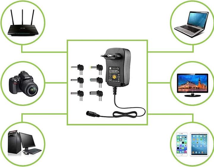 Immagine prodotto Techly Alimentazione universale 12W AC/DC