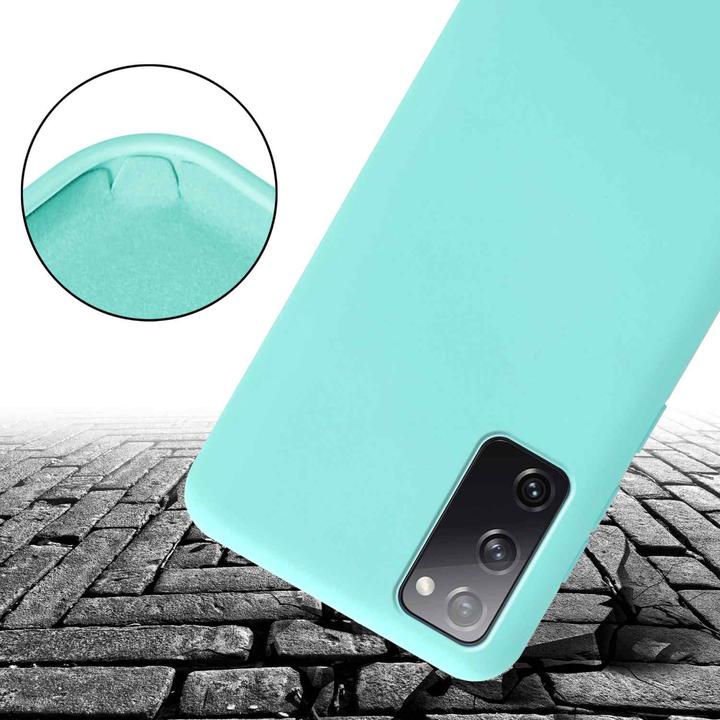 Actual product image Cadorabo Necklace Case Liquid TPU Handy Kette Liquid (Samsung Galaxy S20 FE)