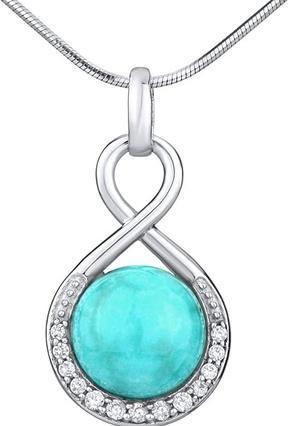 Silvego Silver pendant with natural Turquoise JST14709TU (925 Sterling Silber)