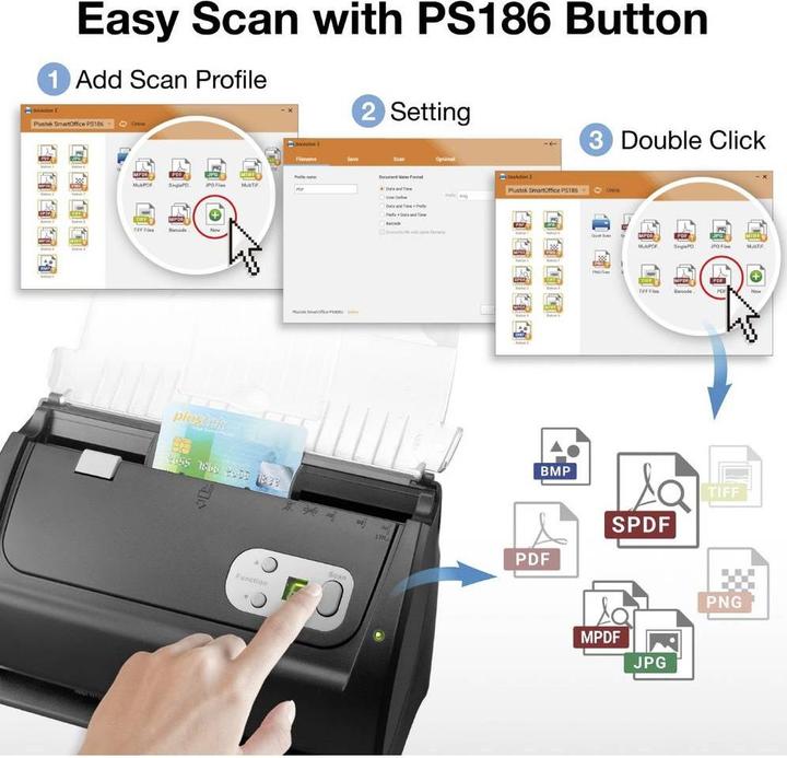 Actual product image Plustek Ps186 (USB)