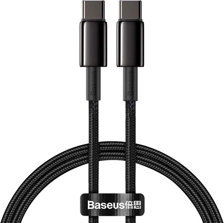 Produktbild Baseus Display Fast Charging Data Cable Type-C to Type-C 100W 2m Green (2 m, USB 2.0)