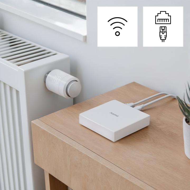 Actual product image Hama Smart home hub, Matter, Zigbee, Thread, for voice/app control (00176637)