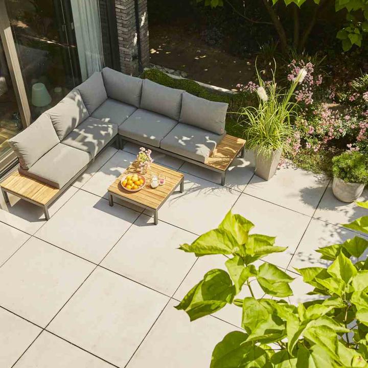 Produktbild Siena Garden Lounge Tisch Alvida Teak 74x74x30 cm anthrazit (73.50 cm)