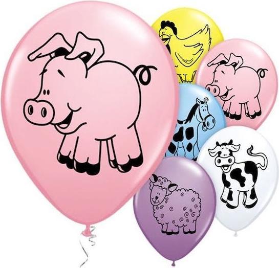 Actual product image Qualatex Ballons Animaux de la Ferme