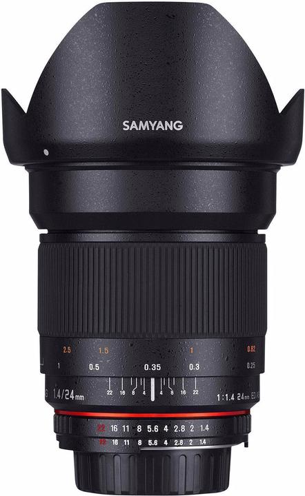 Immagine prodotto Samyang 24mm f/1.4 ED AS IF UMC - Canon EF (Canon EF, Full-frame, Micro Four Thirds, APS-C / DX)