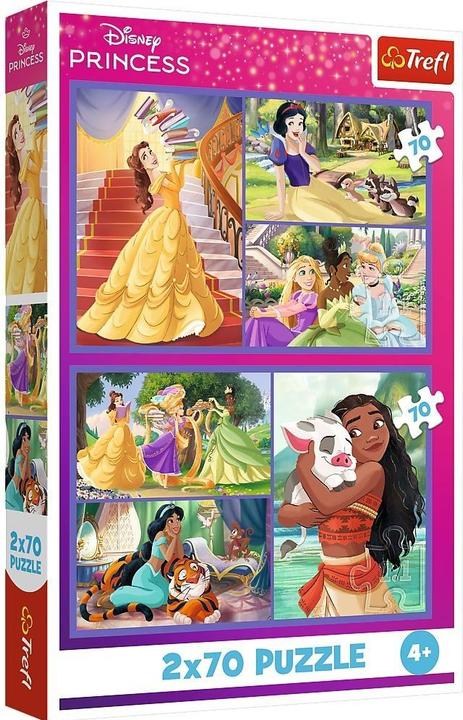 Actual product image Trefl Puzzle 2 x 70 – Prinzessin (70 pieces)