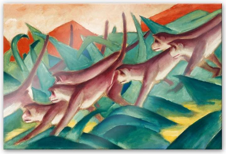 Actual product image Trenddeko Marc - monkey frieze (100 x 70 cm)