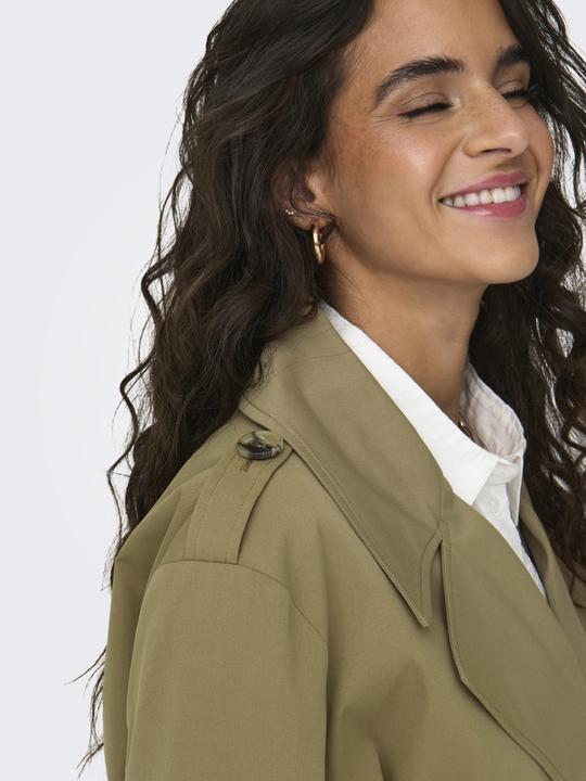 Produktbild Only Reverskragen Ärmelbündchen mit Knopf Trenchcoat Trenchcoat (XL)