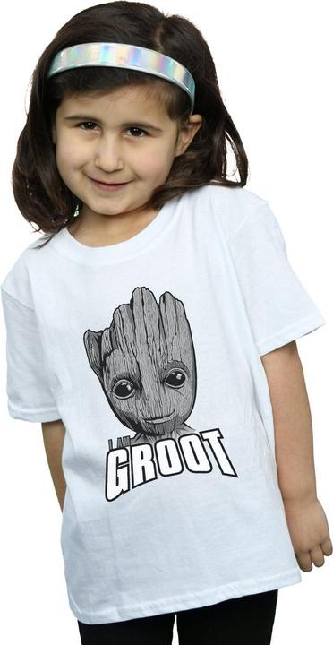 Immagine prodotto Guardians Of The Galaxy Groot Face Maglietta Ragazze (152, 158)