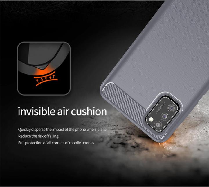 Produktbild Cadorabo TPU Ultra Slim carbon edelstahl Kombi Cover (Samsung Galaxy A41)