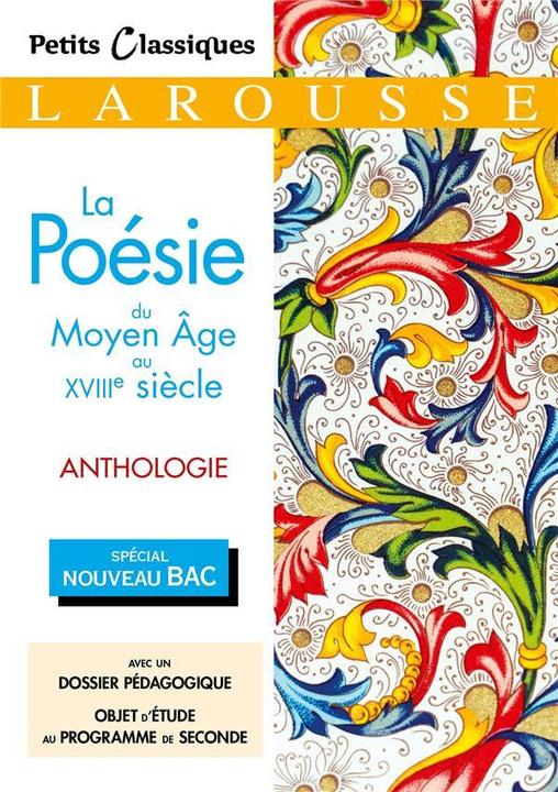 Image du produit La poésie : du Moyen Age au XVIIIe siècle, anthologie (Français, Collectif, 2019)