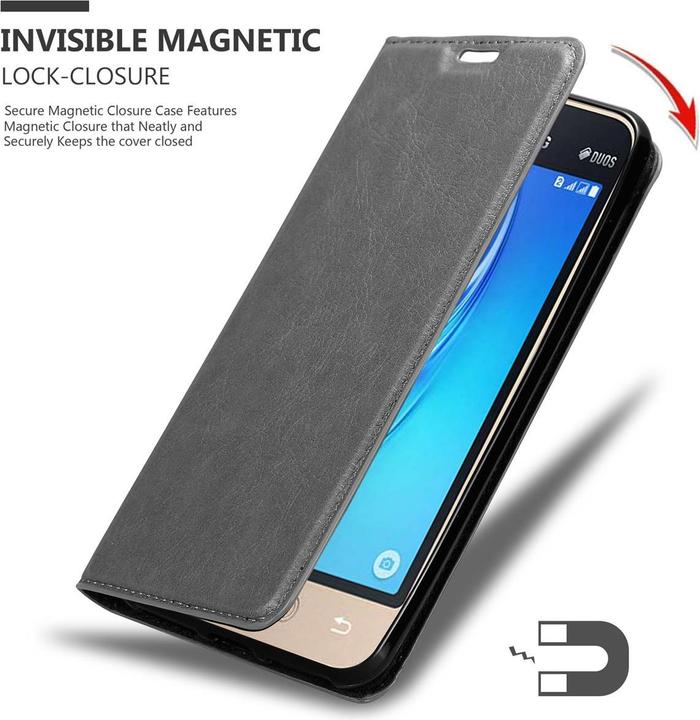 Actual product image Cadorabo Book Invis. Magnet sleeve (Samsung Galaxy J1 Mini)