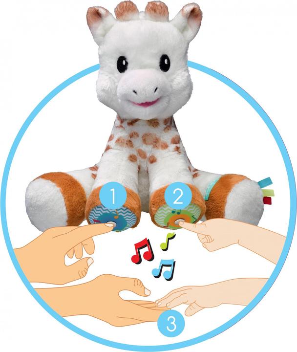 Image du produit Vulli Sophie la girafe peluche Touch and Music (27 cm)