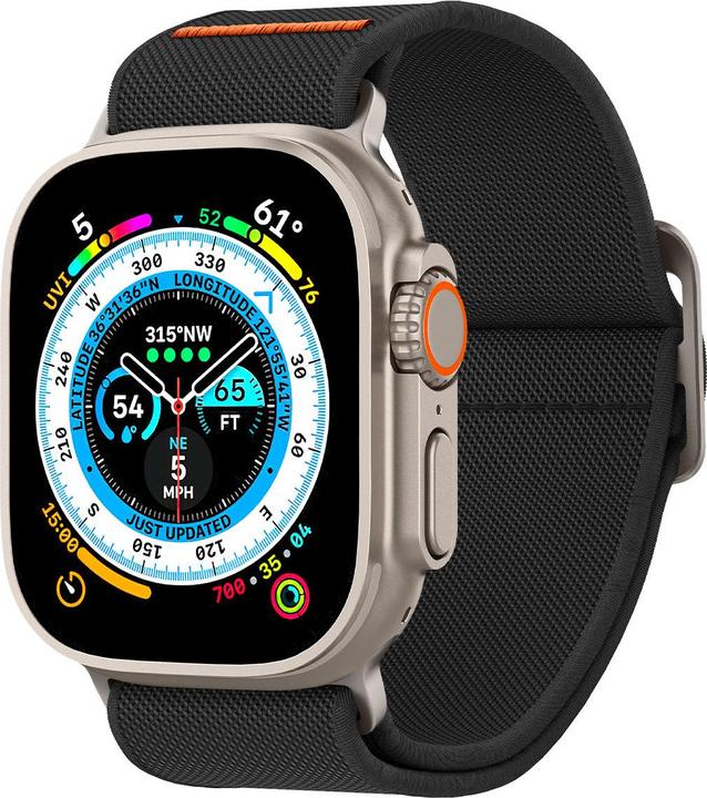 Spigen Fit Lite Band (45 mm, 44 mm, 42 mm, 49 mm, Fabric, Nylon, Stainless Steel)