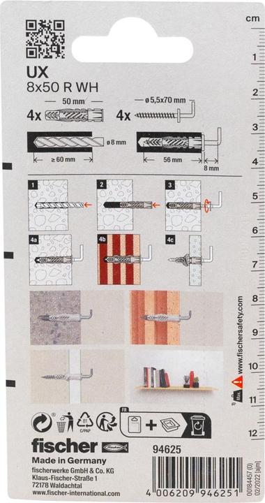 Actual product image Fischer Hm 5x52 S (4 pcs.)